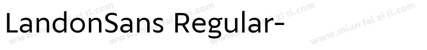 LandonSans Regular字体转换